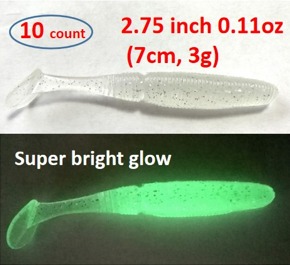 (A5) Soft lure for ribbon fish jig, 10pc/bag, 7cm(2.75in)  3g(0.11oz)