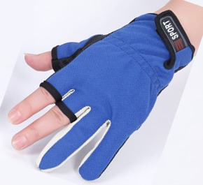 (S2) Cut Fingers Fishing gloves, unisize, fits to most ot people